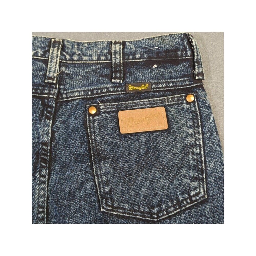 Wrangler VTG Jeans Men's 31x38 Blue Acid Wash 936 NTF Cowboy Cut Slim Fit USA